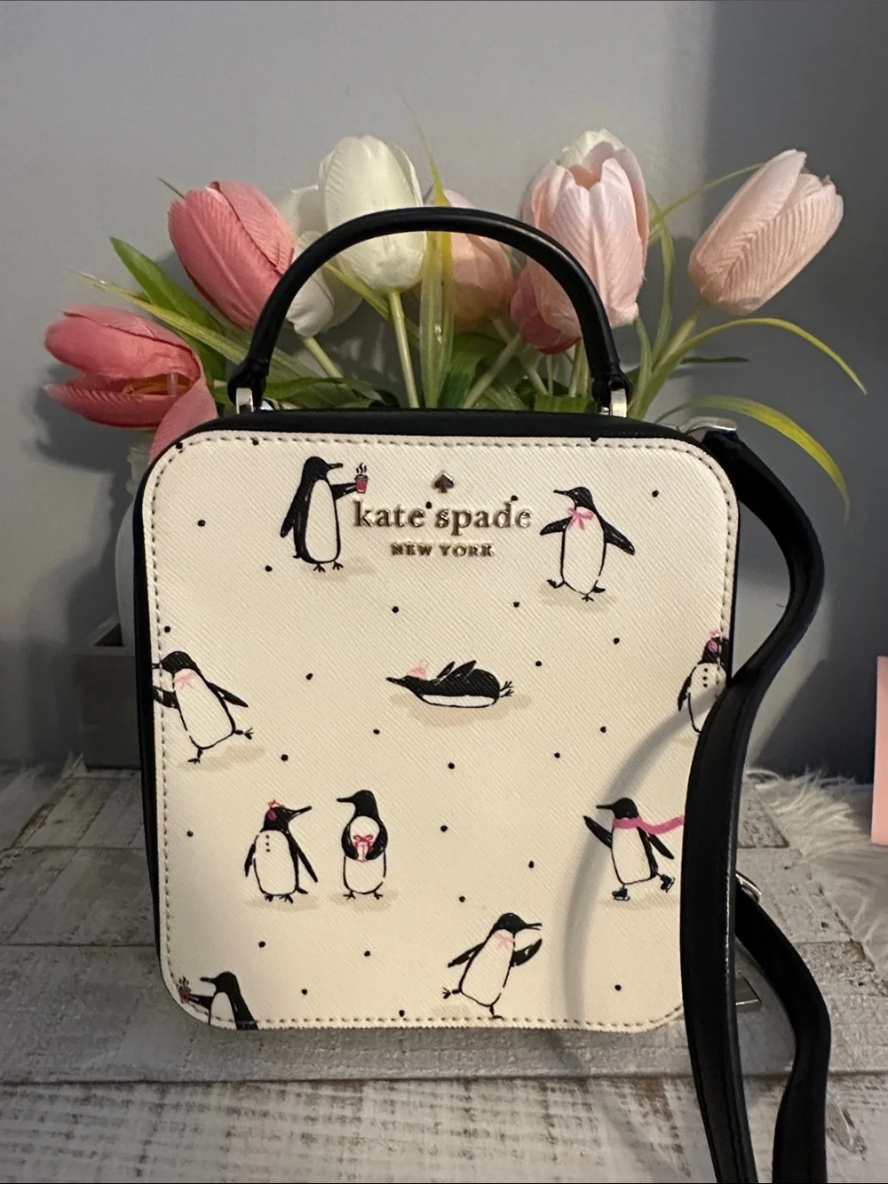Kate spade vanity penguin crossbody bag